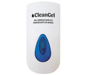 Dosificador de pared para bolsas de gel hidroalcohólico higienizante de manos CleanGel